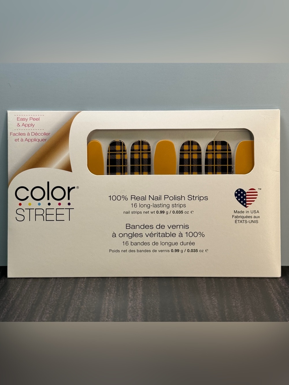 Color Street 100% Nail Polish Strips (Breaking Plaid-Retired Set) New/Sealed